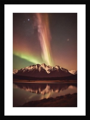 Intimate Northern Lights Framed Wall Art Poster Canvas Print Picture