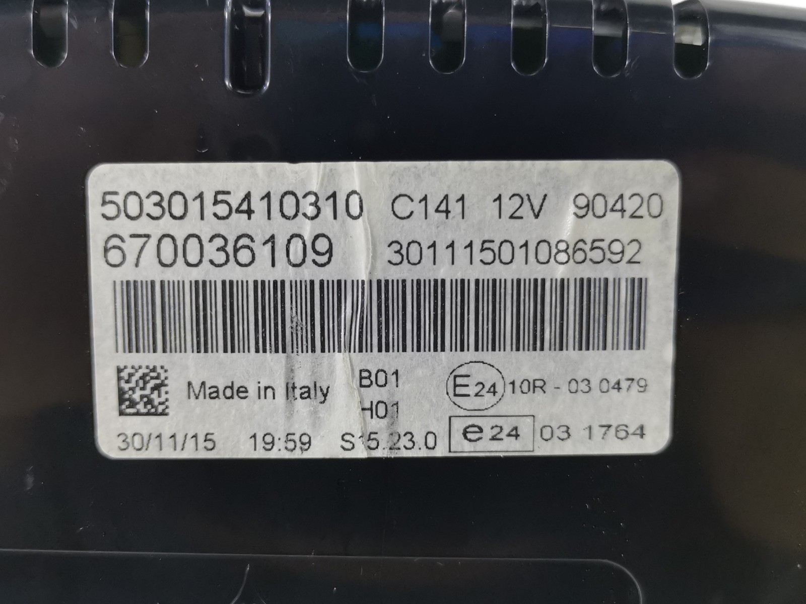 Maserati Ghibli 3.0 2016  Instrument Cluster Speedometer Gauge 670036109 OEM
