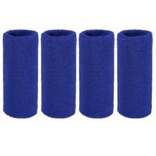 Wristbands Sweatbands, Wrist Bands 6x3In 4 Pack Dark Blue