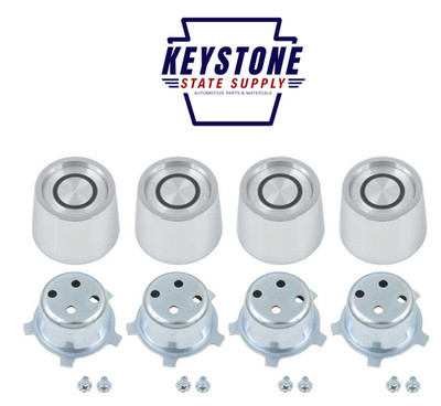 1967-1974 Magnum 500 Road Wheel Chrome Center Cap Set Mopar for ORIGINAL WHEELS