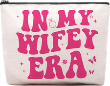 Bride Gifts Makeup Bag, Engagement Gifts for Her, Bride to Be Gifts, Bridal S...