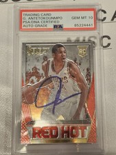 2013-14 Panini Select Giannis Antetokounmpo Auto PSA Gem Mint 10 Rook POP 1  1/1