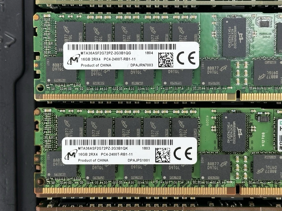 Memoria RAM de servidor HPE 809081-081 1x 16 GB 2Rx4 PC4-2400T-R ECC RDIMM DDR4 Foto 4 de 4