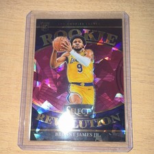 Panini Select Prizm Rookie Revolution Bronny James #3 Lakers Basketball Card