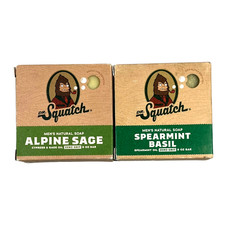 Dr. Squatch Men's Soap - Spearmint Basil / Alpine Sage - LOT of 2