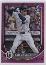 2025 Bowman Chrome Fuchsia Wave Refractor 117/299 Dillon Dingler #41 3c2