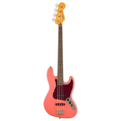 Squier Classic Vibe 60s Jazz Bass LRL Tahitian Coral - E-Bass