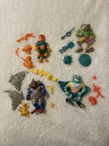 Vintage TMNT Set of 4 Good Mutants, 100% Complete
