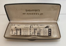 Boîte à stylo plume vintage années 50 Sheaffer’s Snorkel étui à clapet avec notice