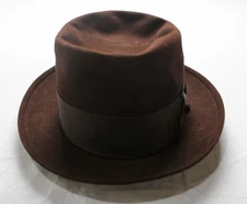 Resistol Adult Vintage Self-Conforming Beaver Twenty Bowler Hat CL8 Brown OSFM