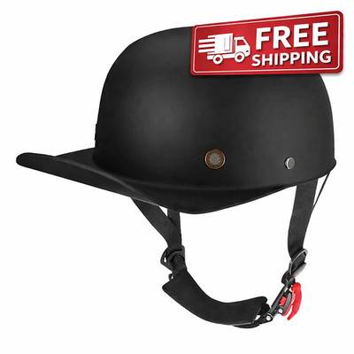 Baseball Style Cap Retro Motorcycle Helmet Unisex-Adult - DOT Approved