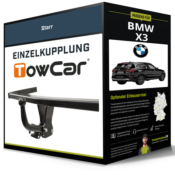 Starre AnhäNgerkupplung für BMW X3 07.2017-Jetzt Typ G01 / F97 / G08 Towcar NEU-image