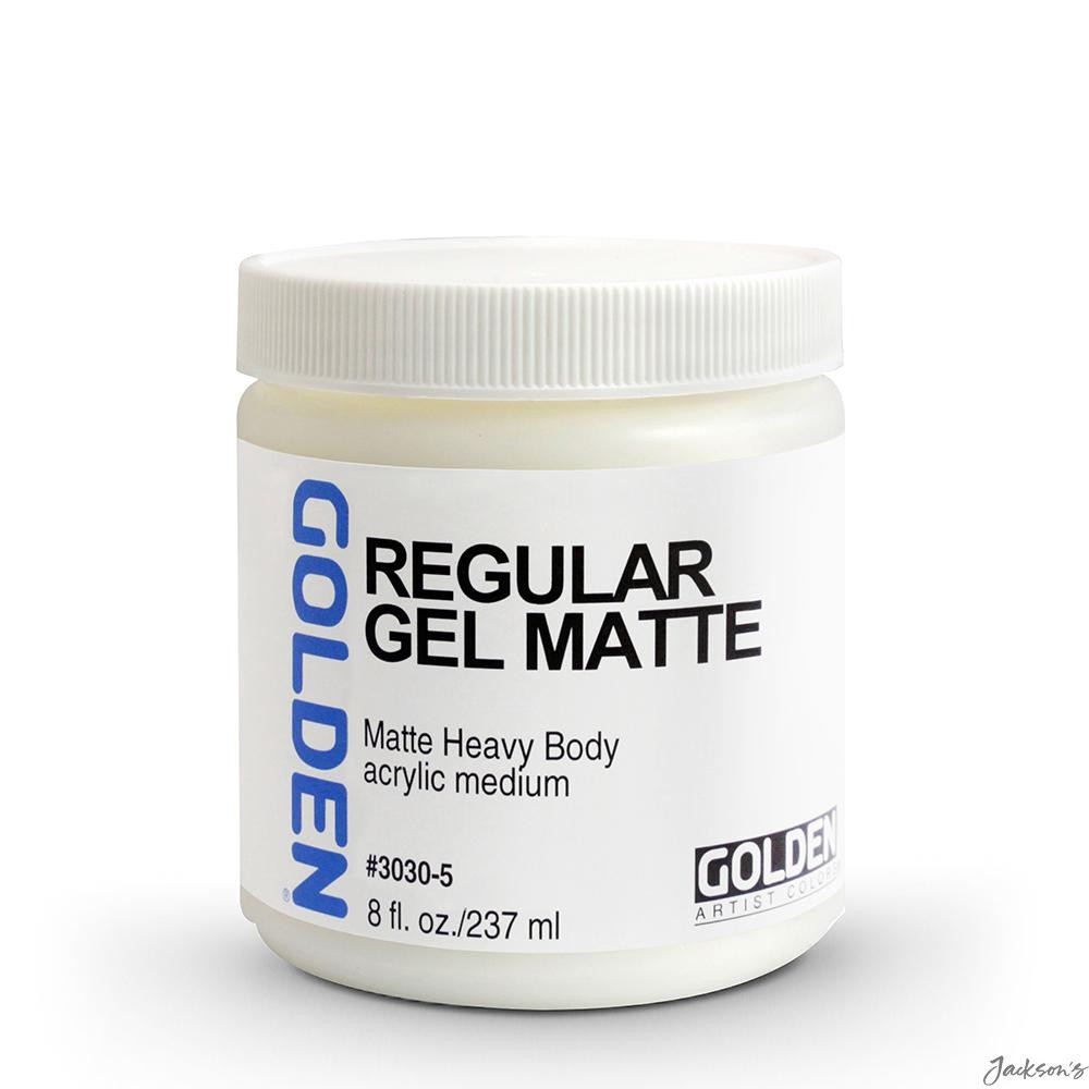 Golden Regular Gel Medium Acrylic Polymer Matte 237ml For Extending Paint Glazes