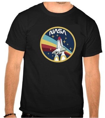 Nasa astronaut apollo usa space Logo schwarz T-Shirt -1284