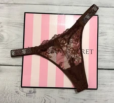 Victoria's Secret Shine Strap Thong Bling Very Sexy Panty Rhinestone All Sizes