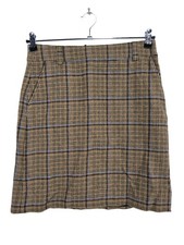 MARC O’POLO Wollrock Damen Rock Gr. DE 36 braun-schwarz-weiß Casual-Look