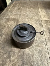 Vintage Old Original Railroad RR Oil Lantern Lamp Wick Burner Tank Pot Parts USA