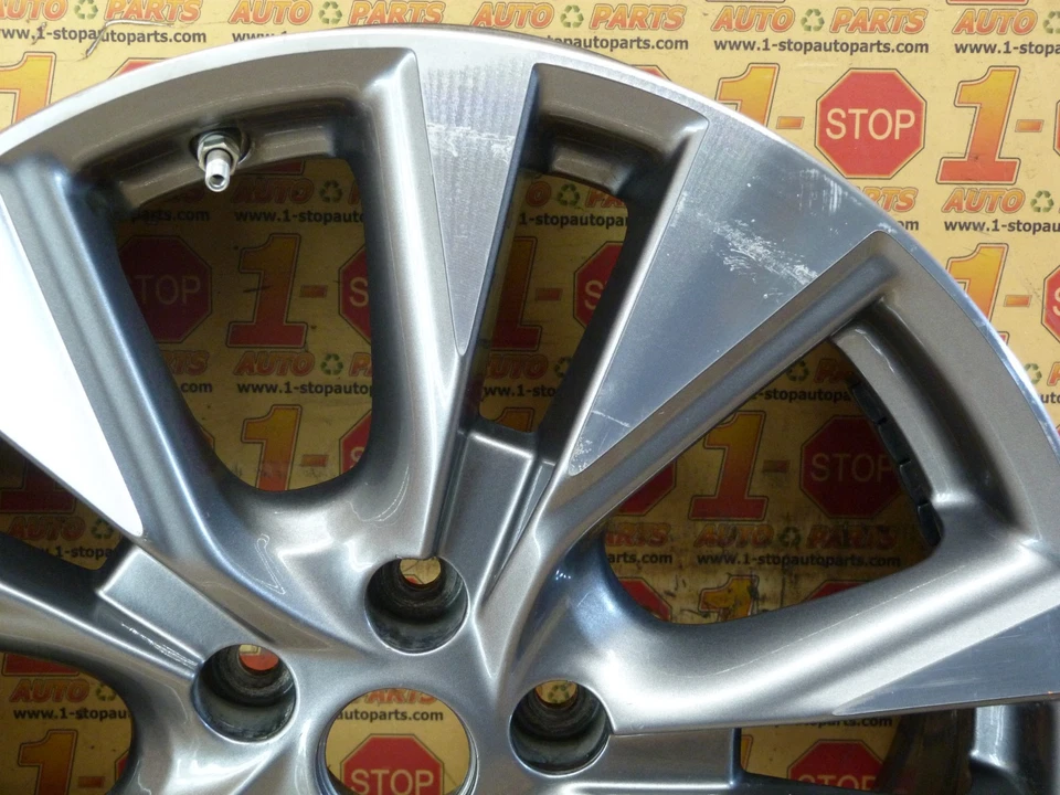 2015 2016 2017 2018 NISSAN MURANO MACHINED V SPOKE WHEEL RIM 18X7.5 18" OEM - Image 4 of 4