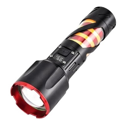 Handheld Flashlight with Adjustable Brightness Impact Resistant Design for Camp