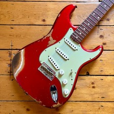 Fender Custom Shop 62 1962 Reissue Stratocaster Heavy Relic 2023 Candy Apple Red
