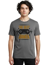 The-Best-Gamer Mens Graphic Tee, 100% Cotton, Casual Summer Wear