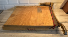 Ingento Swingline Paper Cutter 1152 Vintage 18 Inches Wooden Cast Iron Handle