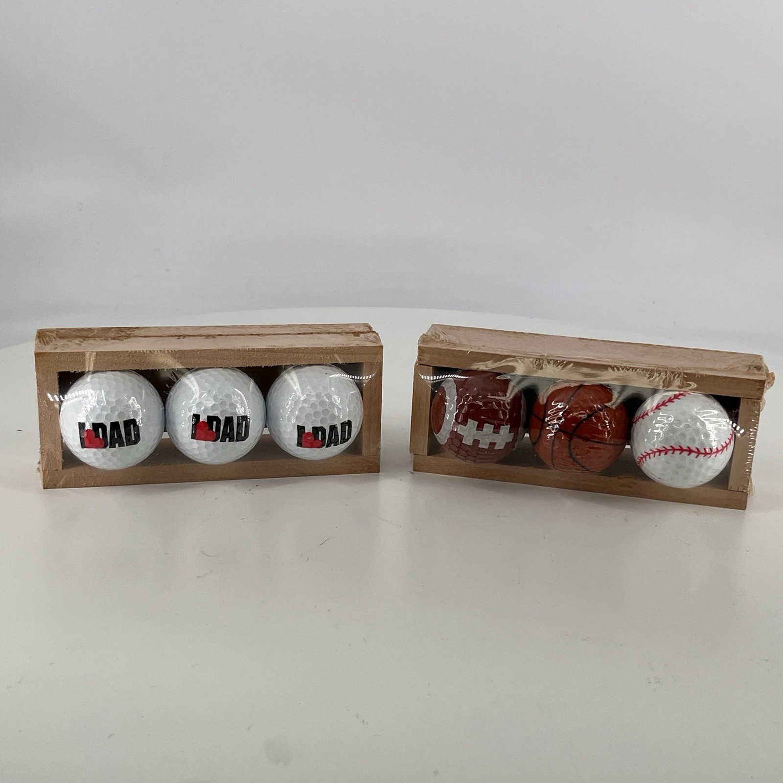 S Sports Balls & I Heart Dad 6 Balls Total