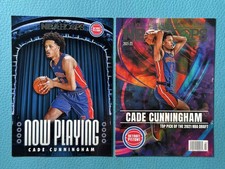 Lot 2 Cade Cunningham 2021-22 Panini Hoops Now Playing Rookie Special RC