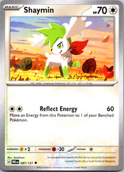 Shaymin 087/131 Uncommon Prismatic Evolutions Pokemon