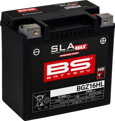 Voraktivierte Batterie SLA MAX BS Battery BGZ16HL Harley Davidson XL 1200 C 2005