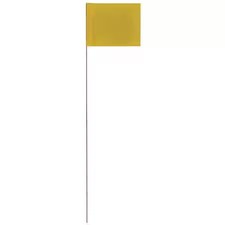 Presco 4521Y-200 Marking Flag, Pvc, Solid, 100 Pk