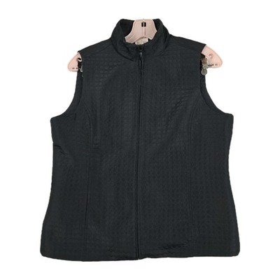EP Pro Women s Size Small Golf Vest Black Performance Full Zip