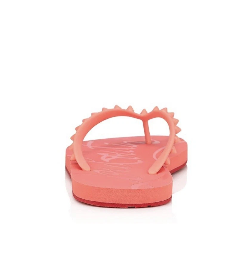 Chanclas CHRISTIAN LOUBOUTIN Loubi Donna Color Opereta Talla 37/6.5 Mujer NUEVAS Foto 2 de 4