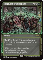 Valgavoth's Onslaught (Showcase) 324 Duskmourn: House of Horror MTG Rare