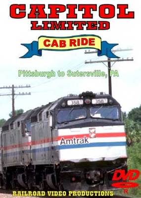 Amtrak Capitol Limited Cab Ride DVD Part 3 Pittsburgh to Sutersville NEW F40PH