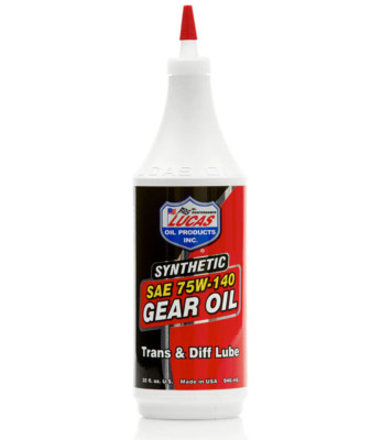 Lucas Synthetic 75W-140 Gear Oil, 1 Qt