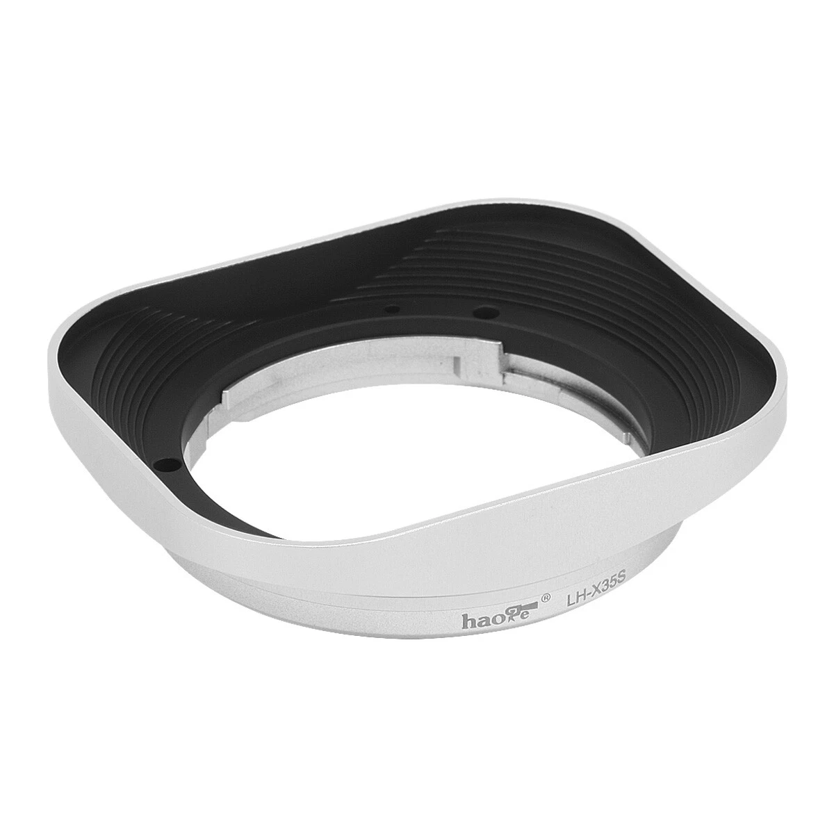 Square Metal Bayonet Lens Hood for Fujifilm Fujinon XC 35mm F2 XC35mmF2  Silver