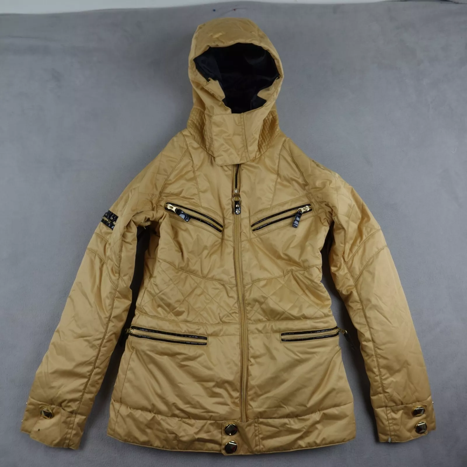 burton dryride hooded pockets snow jacket