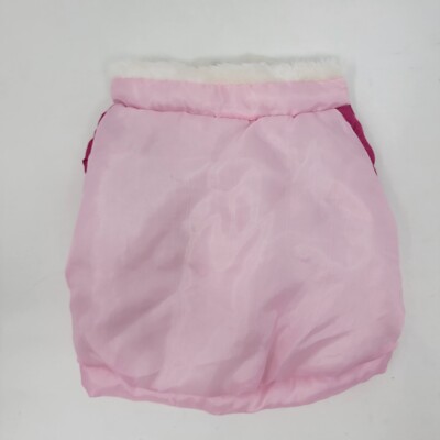 Tiny Dog Pet Pink Dog Puff Coat Cat About a Small See Measurements