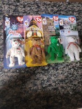 Britannia, Erin, Maple and Glory McDonald's 1999 Beanie Babies