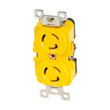 MARINCO LOCKING RECEPTACLE 15A 125 YELLOW