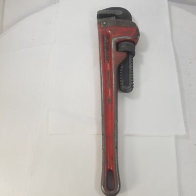 #ad #ad Vintage Ridgid 14” Pipe Wrench Heavy Duty Elyria Ohio USA Rigid Ridge Tool Co. $44.99