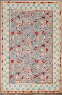 Vibrant Ziegler Pakistani Rug Handmade Tradition Floral Patterns Wool 4x6 ft
