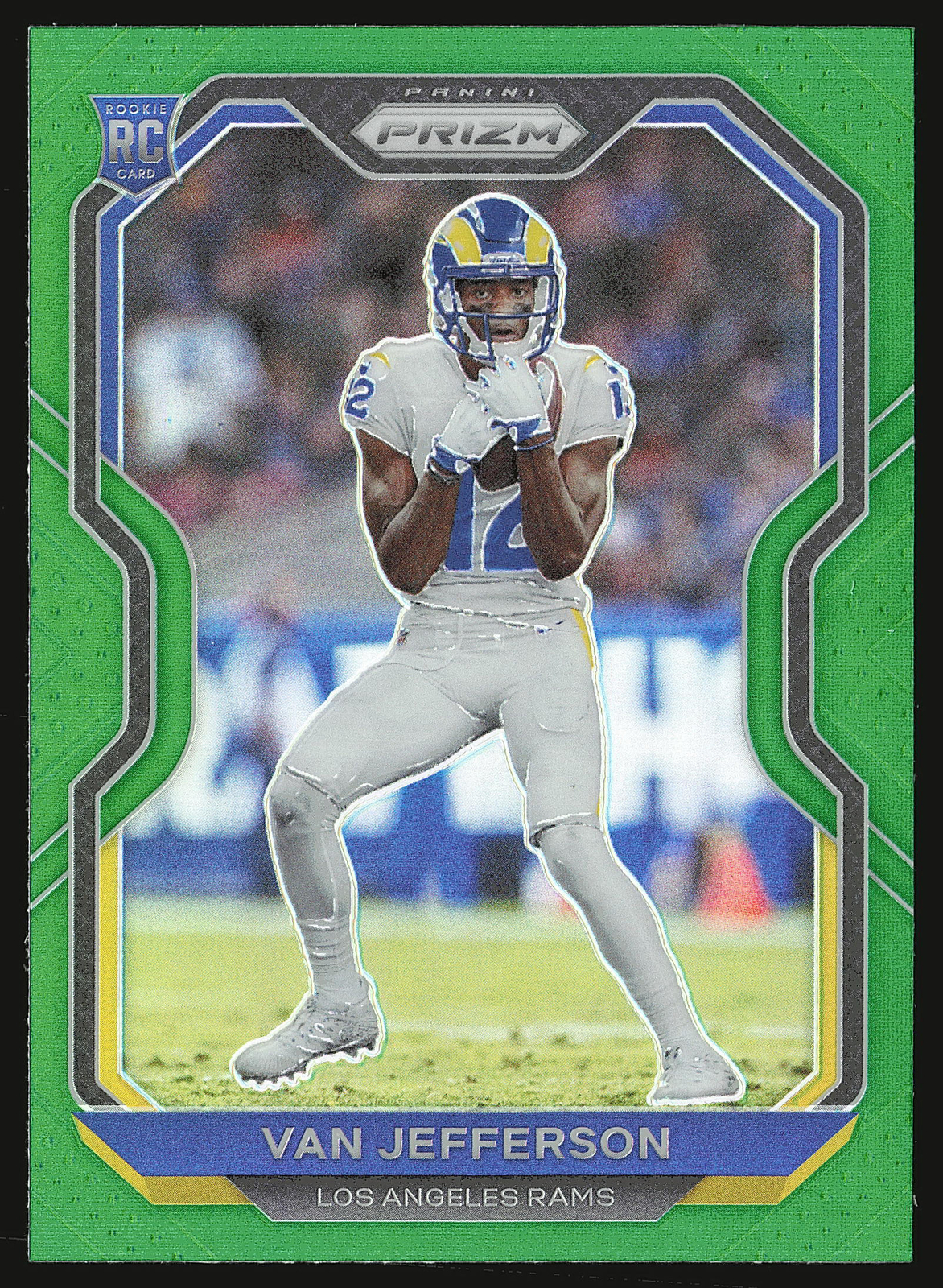 2020 Panini Prizm #377 Van Jefferson Prizm Green RC