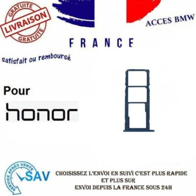 Eonpam Tiroir Carte SIM Pour (Honor 90 Lite) Support Qualité D'origine Remplacement Plateau Memory SD Slot Carte SIM Avec Aiguille SIM(Noir