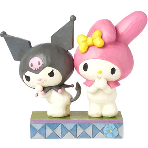 *SALE* New JIM SHORE SANRIO Figurine KUROMI & MY MELODY Devil Pink Bunny Friends