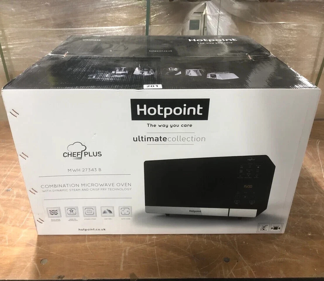 Hotpoint Ultimate Collection MWH 27343 B Combination Microwave Black New