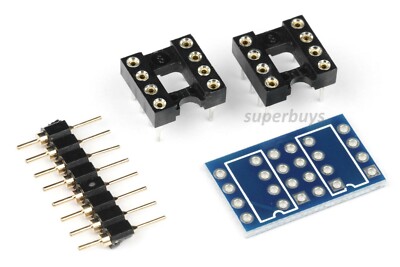 Dual DIP8 to DIP8 Mono Opamp Adapter Integrated Circuit IC PCB Panel OPA2132