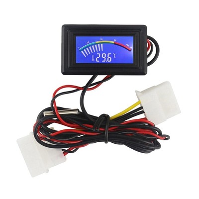 2X(DC4-25V Digitalthermometer NTC10K Metallsonde C/F USB-Temperaturdetektor4271