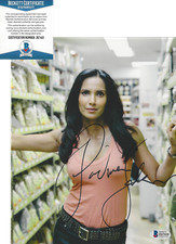 PADMA LAKSHMI SIGNED 8X10 PHOTO D SEXY TOP CHEF HOST COOK MODEL BECKETT COA BAS